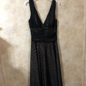 Black and Leopard dress